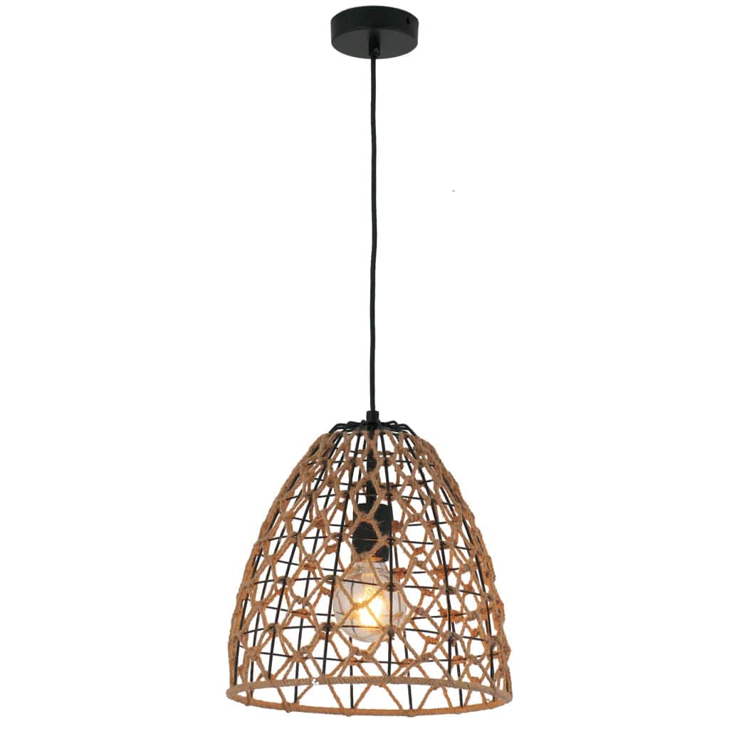 CLA Lighting Indoor Pendants Canamo Ellipse Pendant Light in Natural Hemp Lights-For-You CANAMO1 9326191035890