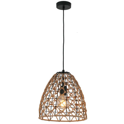 Canamo Ellipse Pendant Light in Natural Hemp