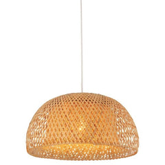 CLA Lighting Indoor Pendants Canasta Dome Pendant Light Large in Natural Bamboo Finish Lights-For-You CANASTA2 9326191035838