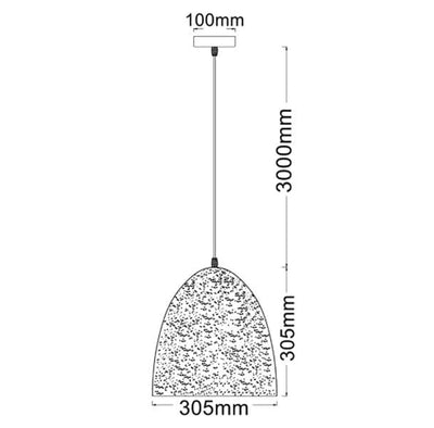 CLA Lighting Indoor Pendants Celeste Pendant Light in Black Ellipse Lights-For-You CELESTE3 9326191024108