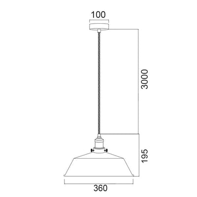 CLA Lighting Indoor Pendants Cerema Pendant Light Angled Dome Shape Lights-For-You CEREMA2 9326191035791