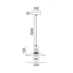 CLA Lighting Indoor Pendants Chapeau Coolie Pendant Light ø220mm Lights-For-You