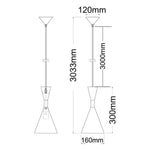 CLA Lighting Indoor Pendants Classic Modern Cone Pendant Light (Red or White) Lights-For-You