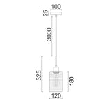 CLA Lighting Indoor Pendants Espejo Interior Pendant Light 1Lt in Chrome or Rose Gold Lights-For-You