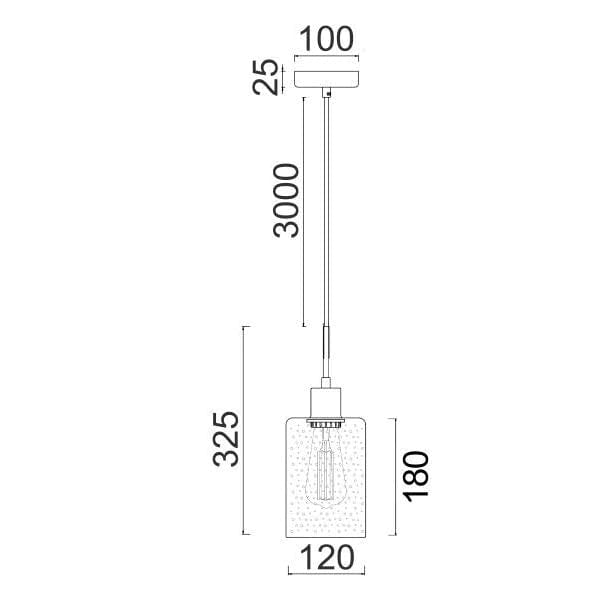 CLA Lighting Indoor Pendants Espejo Interior Pendant Light 1Lt Lights-For-You