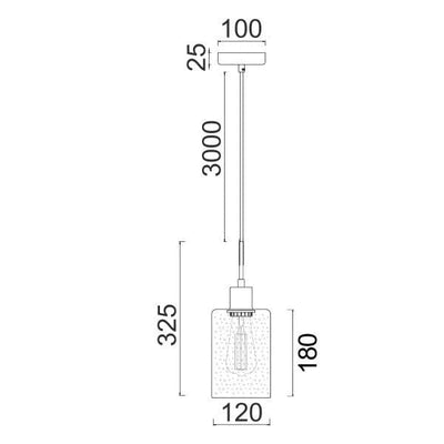 CLA Lighting Indoor Pendants Espejo Interior Pendant Light 1Lt Lights-For-You