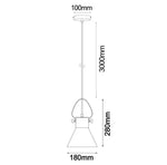 CLA Lighting Indoor Pendants Fumoso Copper Plate Pendant Light w/ Smoke Glass Lights-For-You