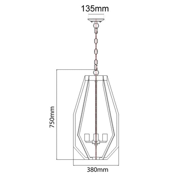 CLA Lighting Indoor Pendants Gamba Industrial White Pendant Light in white Lights-For-You