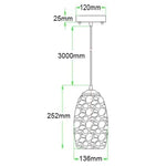 CLA Lighting Indoor Pendants Glaze Pendant Light w/ Hand Blown Glass Lights-For-You GLAZE10 9326191031014