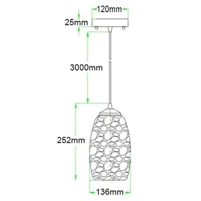 CLA Lighting Indoor Pendants Glaze Pendant Light w/ Hand Blown Glass Lights-For-You GLAZE10 9326191031014