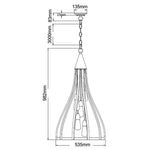 CLA Lighting Indoor Pendants Khaleesi Bell Pendant Light Lights-For-You