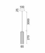 CLA Lighting Indoor Pendants KOLONNE Interior GU10 Ribbed Lights-For-You