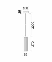 CLA Lighting Indoor Pendants KOLONNE Interior GU10 Ribbed Lights-For-You