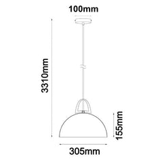 CLA Lighting Indoor Pendants Legna Pendant Light Dome Lights-For-You