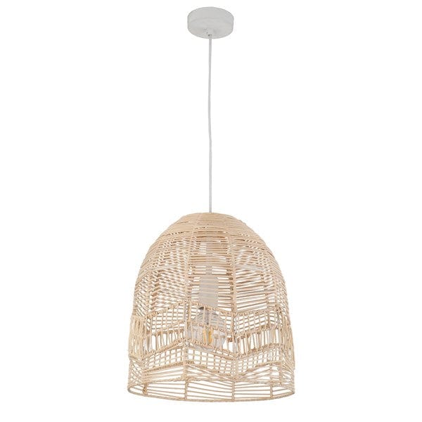 CLA Lighting Indoor Pendants Natural Rattan Rota Pendant Light Ellipse Shape Lights-For-You ROTA1 9326191035968