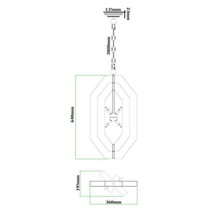 CLA Lighting Indoor Pendants Orbita Pendant Light (4 or 8 Lights ) Lights-For-You