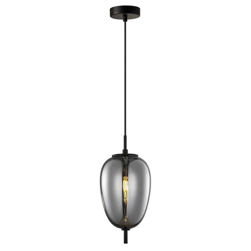 CLA Lighting Indoor Pendants Pino Oval Pendant Light in Opal Matte or Smokey Black Lights-For-You PINO6