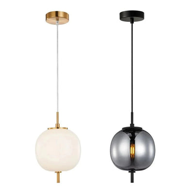 CLA Lighting Indoor Pendants Pino Round Pendant Light in Opal Matte or Smokey Black Lights-For-You