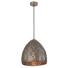 CLA Lighting Indoor Pendants Sari Pendant Light Embossed Ellipse Lights-For-You SARI1 9326191035951