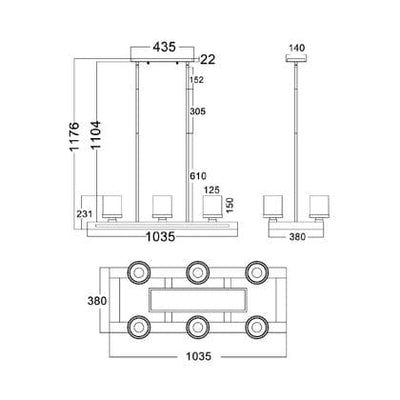 CLA Lighting Indoor Pendants Timber Pendant Warm Chestnut Wood Frame Clear Glass Lights-For-You METI01 9326191029066