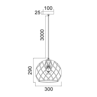 CLA Lighting Indoor Pendants Tuile Pendant Light Interior Embossed Tile Iron Lights-For-You