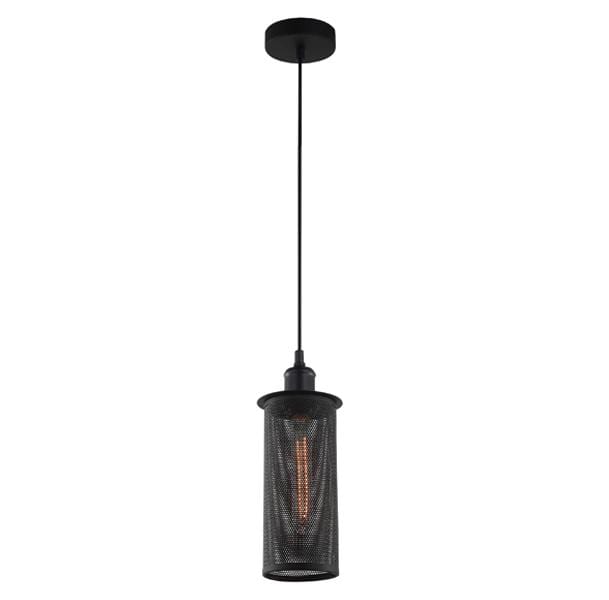 CLA Lighting Indoor Pendants Veneto Iron Pendant Light in Black Mesh Lights-For-You VENETO1BK 9326191021879