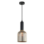 CLA Lighting Indoor Pendants Vintaj Interior Ellipse Ribbed Glass Pendant Light Lights-For-You VINTAJ11 9326191036774