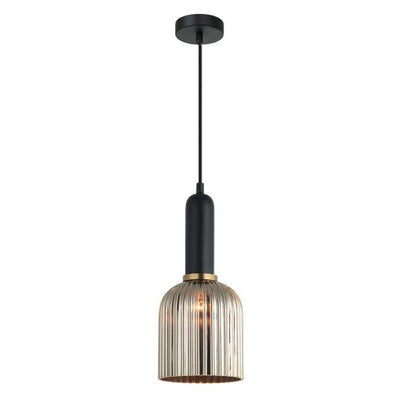 CLA Lighting Indoor Pendants Vintaj Interior Ellipse Ribbed Glass Pendant Light Lights-For-You VINTAJ11 9326191036774