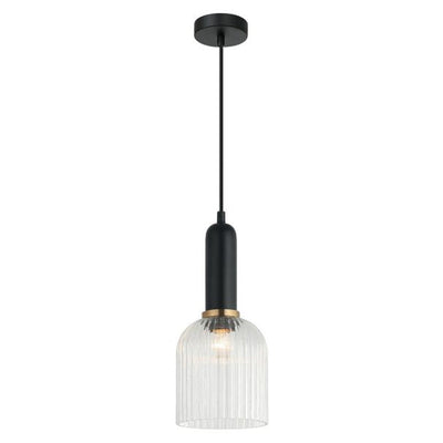 CLA Lighting Indoor Pendants Vintaj Interior Ellipse Ribbed Glass Pendant Light Lights-For-You VINTAJ12 9326191036781