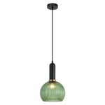 CLA Lighting Indoor Pendants Vintaj Interior Wine Ribbed Glass Pendant Light Lights-For-You VINTAJ2 9326191036682