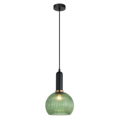 CLA Lighting Indoor Pendants Vintaj Interior Wine Ribbed Glass Pendant Light Lights-For-You VINTAJ2 9326191036682