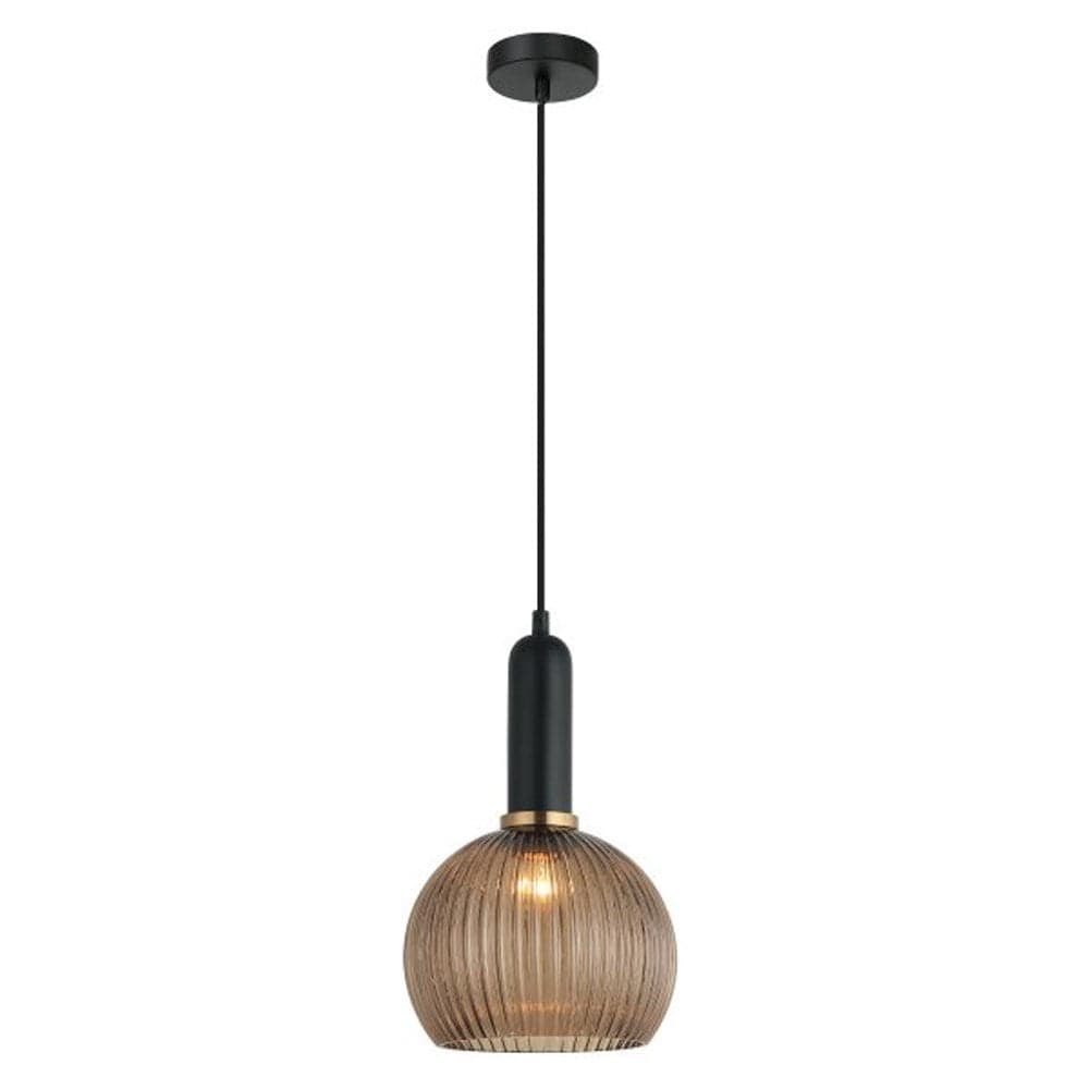 CLA Lighting Indoor Pendants Vintaj Interior Wine Ribbed Glass Pendant Light Lights-For-You VINTAJ3 9326191036699