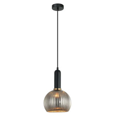 CLA Lighting Indoor Pendants Vintaj Interior Wine Ribbed Glass Pendant Light Lights-For-You VINTAJ5 9326191036712