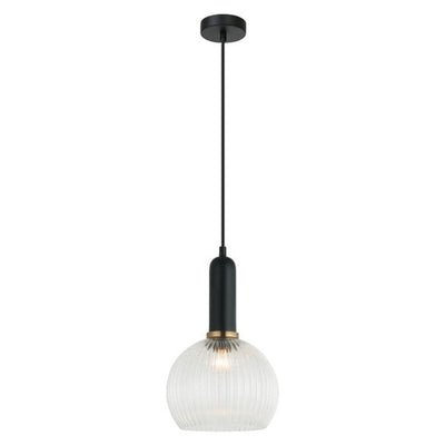 CLA Lighting Indoor Pendants Vintaj Interior Wine Ribbed Glass Pendant Light Lights-For-You VINTAJ6 9326191036729
