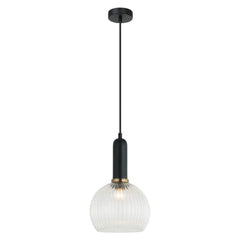 CLA Lighting Indoor Pendants Vintaj Interior Wine Ribbed Glass Pendant Light Lights-For-You VINTAJ6 9326191036729