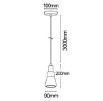 CLA Lighting Indoor Pendants Yarra Pendant Light in Black w/ Smoke Glass (Flute) Lights-For-You YARRA 9326191018862