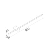 CLA Lighting Indoor Wall Lights SABER: Interior Linear LED Dual-CCT Wall Lights Lights-For-You SABER1