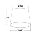 CLA Lighting Lamp Shades Accessories - DIY Slant Lampshade Lights-For-You