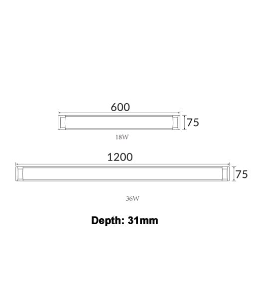 CLA Lighting LED Battens Razor LED Batten Light Lights-For-You