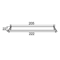 CLA Lighting LED Downlights 205mm SlickTRI LED Downlight 18w Lights-For-You SLICKTRI3R 9326191032509