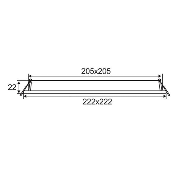 CLA Lighting LED Downlights 205mmx205mm SlickTRI LED Downlight 18w Lights-For-You SLICKTRI3S 9326191032530