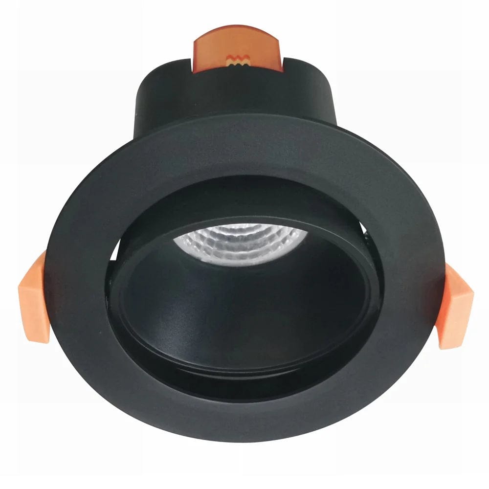 CLA Lighting LED Downlights 90mm Gimble LED Downlight 9w Black, White Lights-For-You COMET07 9326191036941