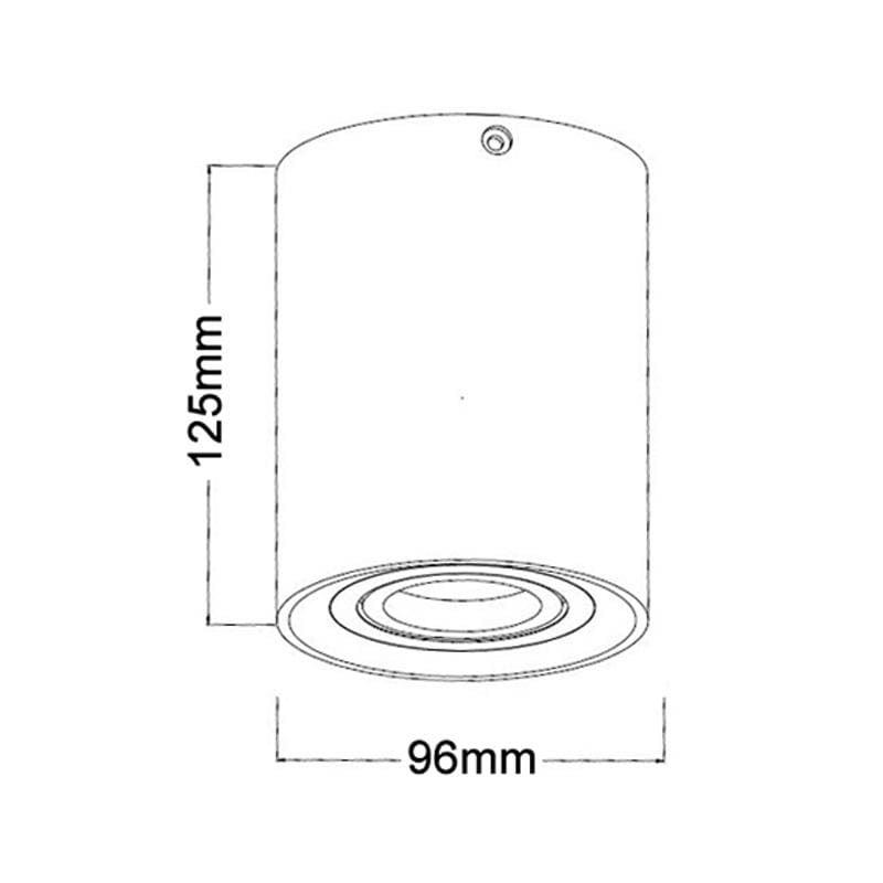 CLA Lighting LED Downlights Surface Gimbal Round 240V GU10 Downlight Lights-For-You