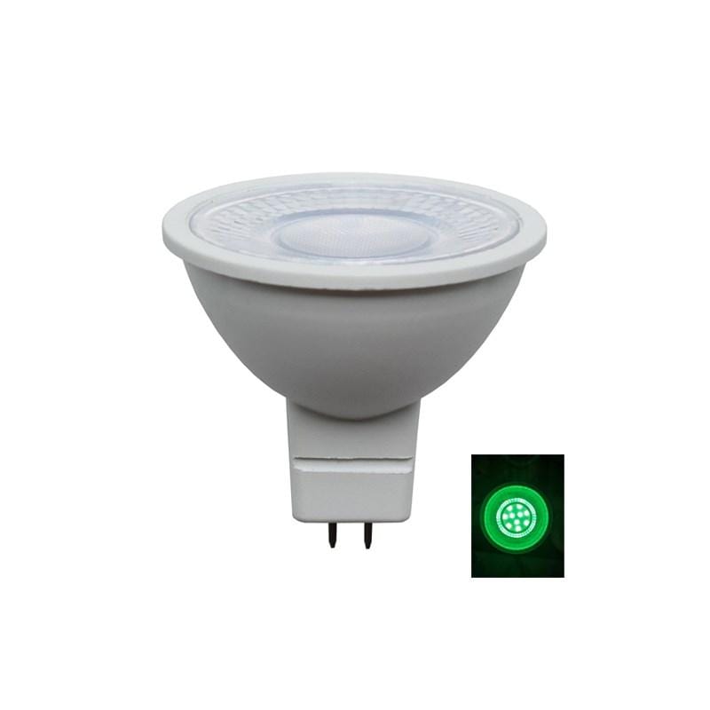 CLA Lighting LED Globes 5w LED MR16 Globe Green MR16G01A Lights-For-You MR16G01A 9326191036569