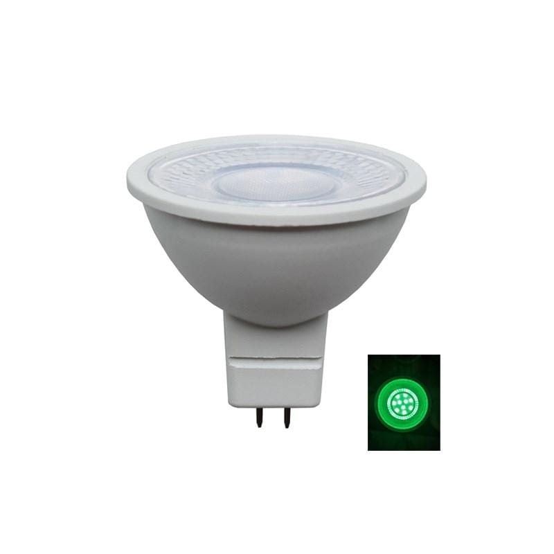 CLA Lighting LED Globes White 5w LED MR16 Globe Green MR16G01A Lights-For-You MR16G01A