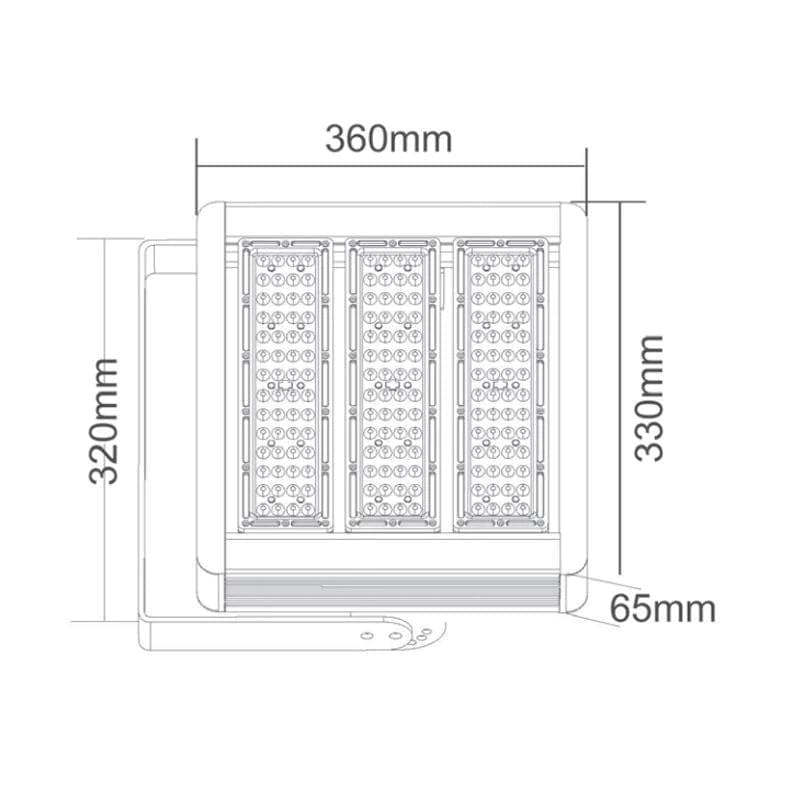 CLA Lighting LED High Bay HIB7 168xSMD LED High Bay Square Black Lights-For-You HIB7 9326191025921