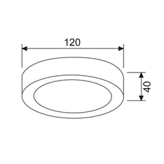 CLA Lighting Oyster Lights Low Profile 6W, 12W LED Round Oyster Light Lights-For-You