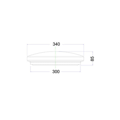 CLA Lighting Oyster Lights Smart 18W LED Dimmable Oyster Light White Lights-For-You SMTOYS1 9326191032240