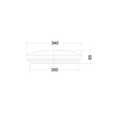 CLA Lighting Oyster Lights Smart 18W LED Dimmable Oyster Light White Lights-For-You SMTOYS1 9326191032240