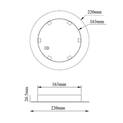 CLA Lighting Pendant Canopy Acc. - Cluster Pendant Canopies in Black or White Lights-For-You